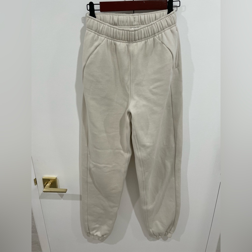 Lululemon Cream Jogger Sweatpants, XXS